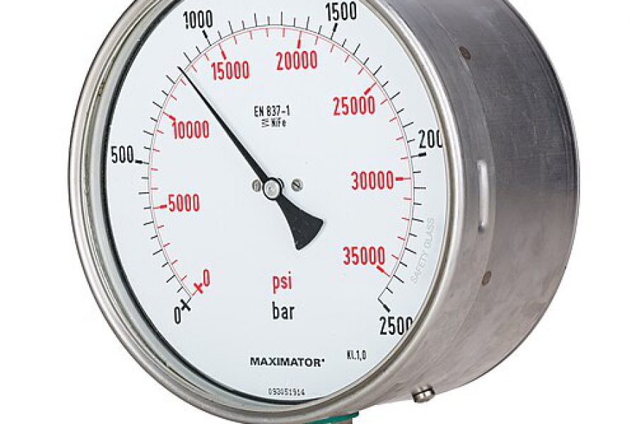 Industrial pressure gauge
