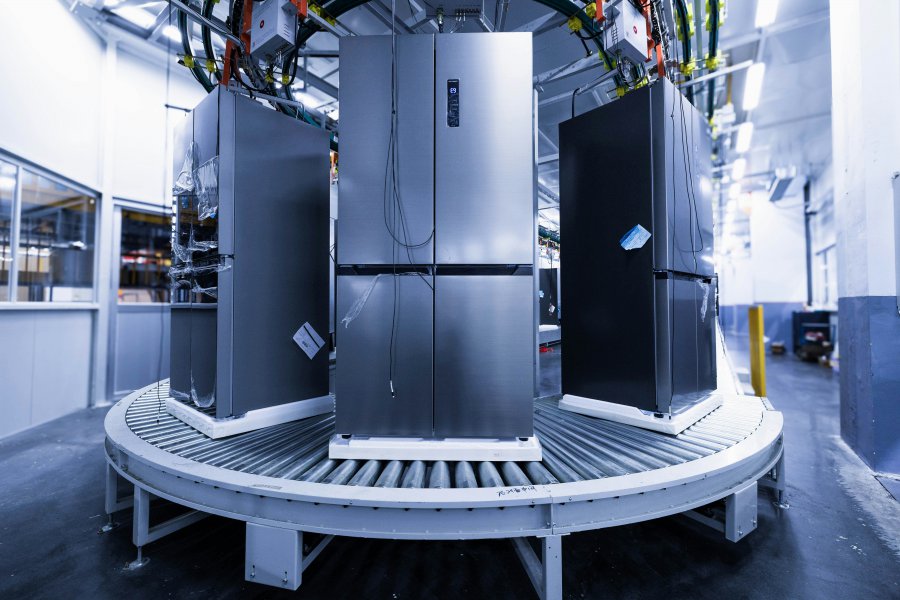 Cold storage warehouse interior